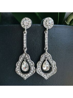 New crystal drop earrings prom wedding